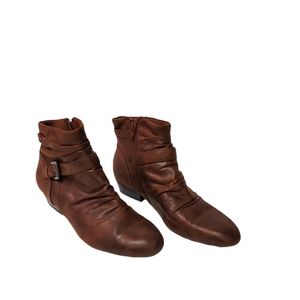 Womens Brown Valeretta Yuu Mid Calf High Boots Size 8